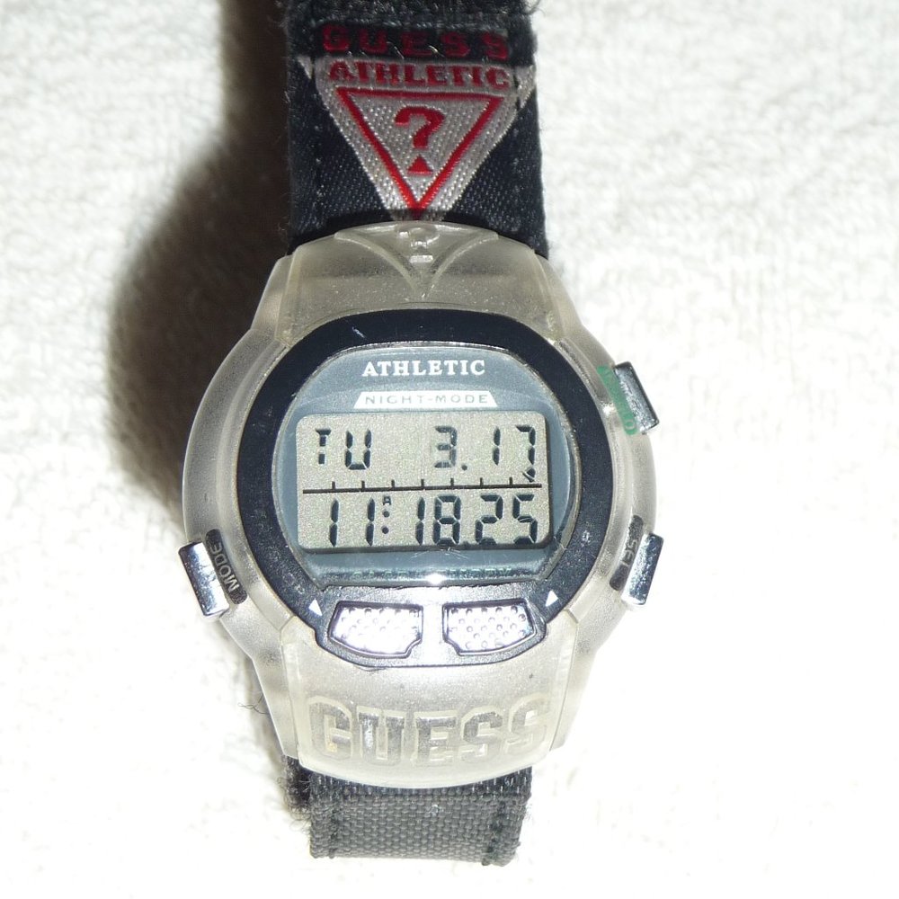 Guess Watch Athletic Digital Chronograph Women's Sports Watch Retro